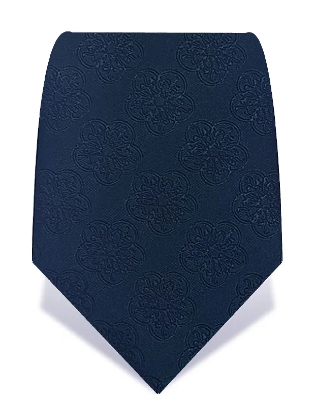 premium business silk bow ties-Navy GB Logo Tie