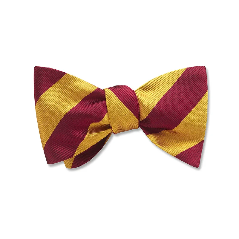 vibrant silk necktie options for business wear-Academy Gold/Maroon - Kids' Bow Ties