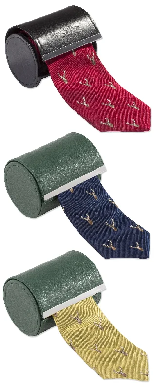 stylish silk necktie combinations for business-Alan Paine Ripon Silk Tie | Stag's Head