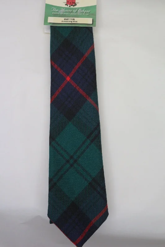 premium silk wedding necktie packs-Armstrong Modern Tartan Tie