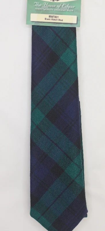 business silk tie options for formal events-Black Watch Tartan Tie