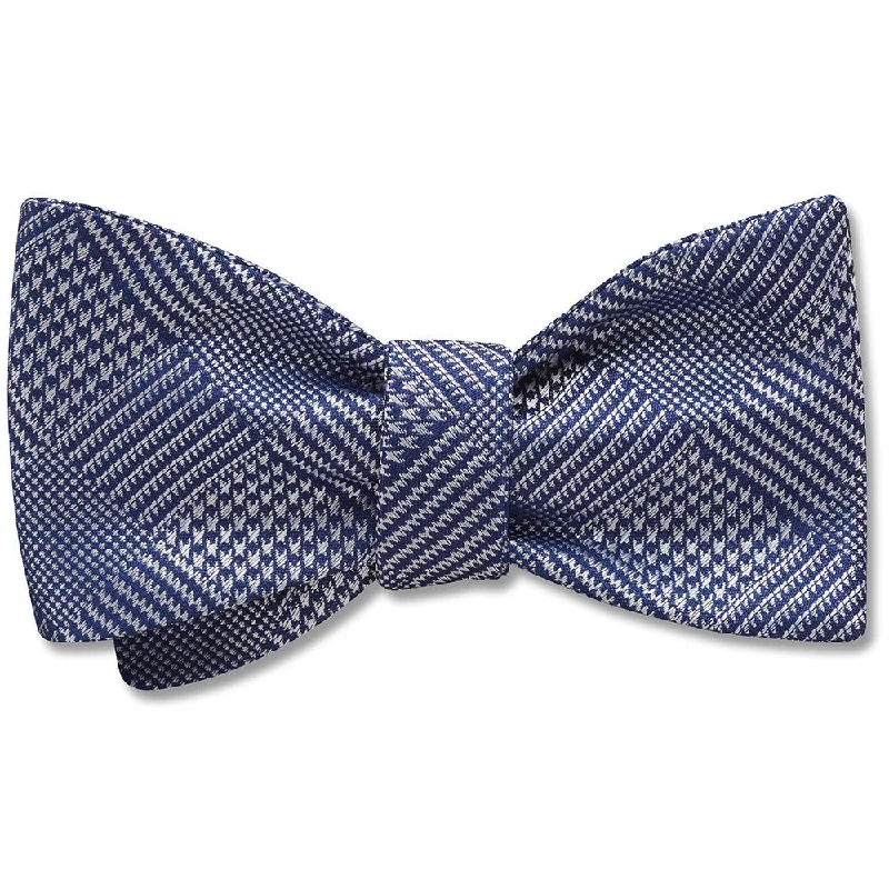 affordable silk necktie ideas for business-Blockley Navy - Dog Bow Ties