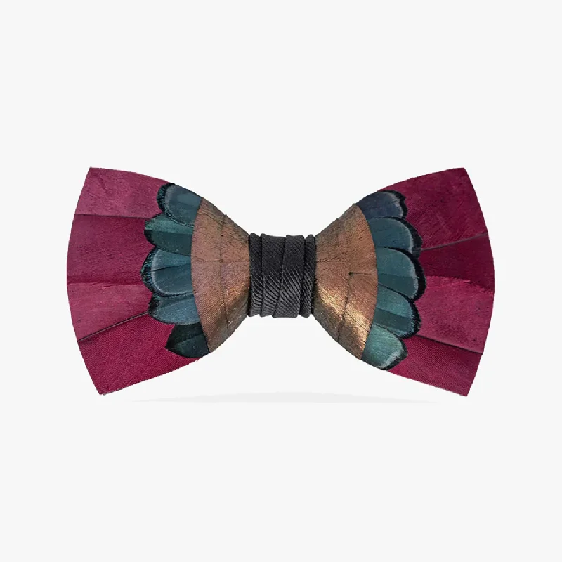 affordable wedding silk tie sets for men-Brackish Sir Barton Bow Tie