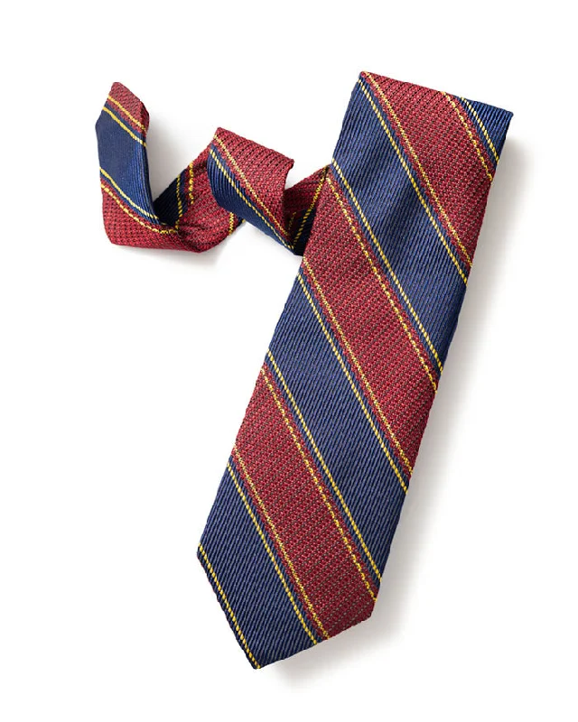 best wedding necktie options for men-Burgundy University Stripe Tie