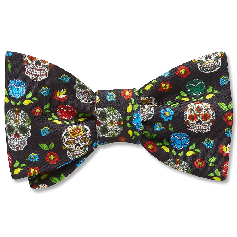 designer silk necktie packs for weddings-Calaveritas - bow ties