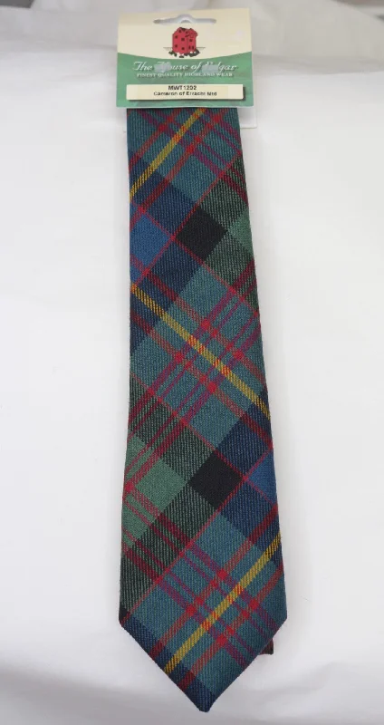 silk necktie designs for office events-Cameron of Erracht Muted Tartan Tie