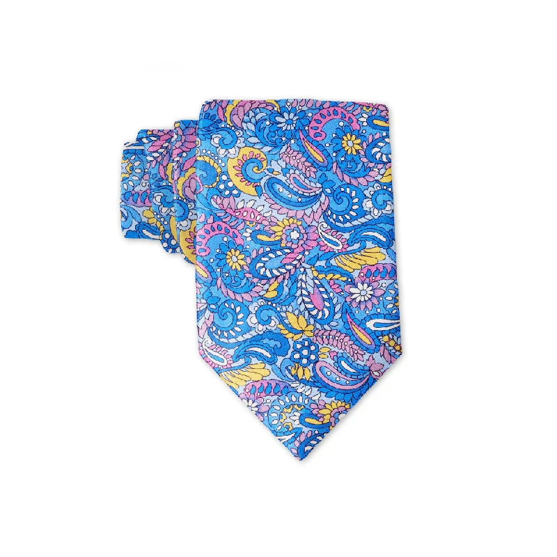 classic silk necktie patterns for weddings-Clarkia - Kids' Neckties