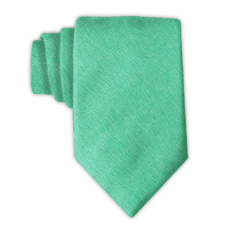 premium silk necktie designs for formal events-Colinette Mint - Neckties