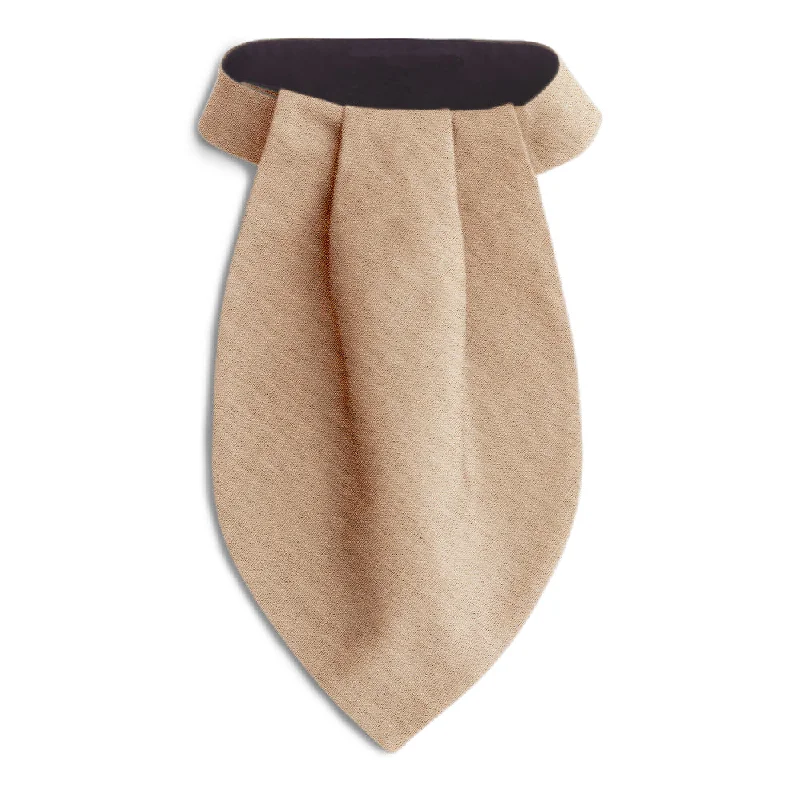 best silk wedding necktie sets for men-Colinette Sand - Ascots