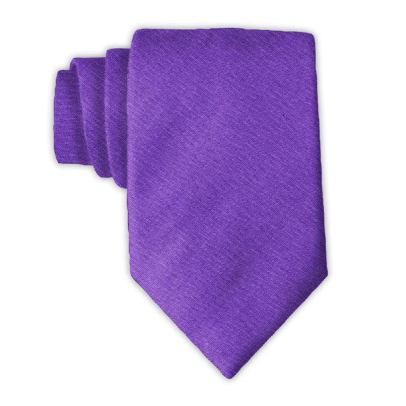 high-end silk necktie designs for office wear-Colinette Violet - Neckties