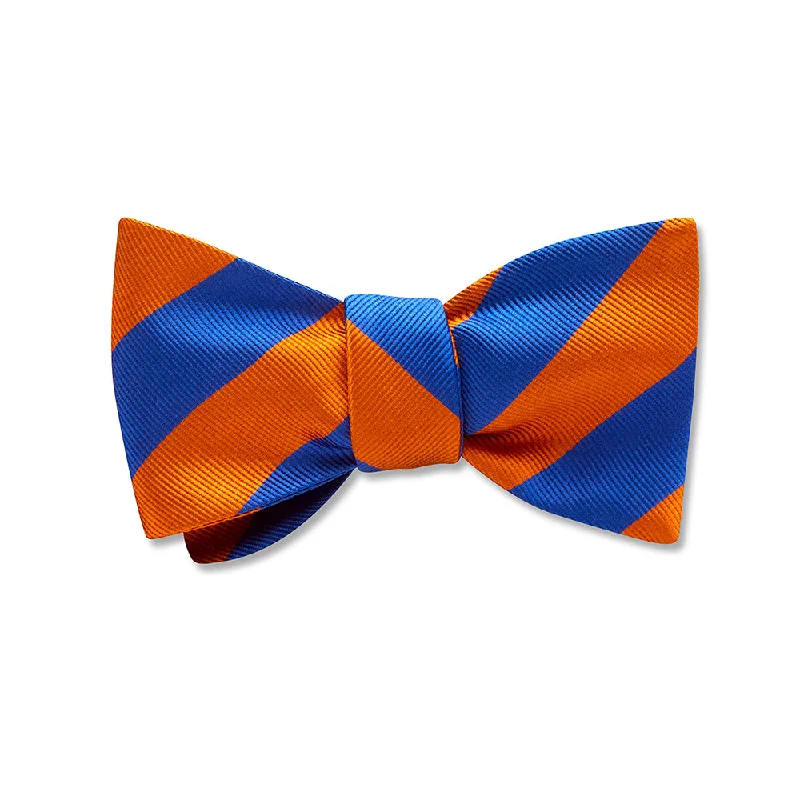 affordable wedding necktie colors for men-Collegiate Blue and Orange - Kids' Bow Ties