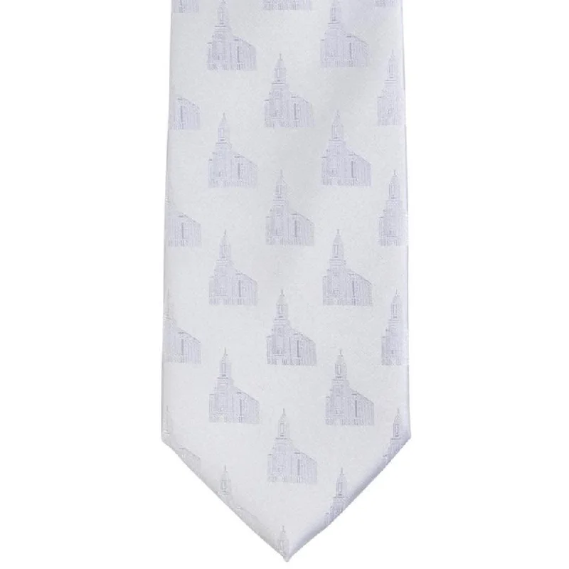 premium office silk necktie ideas for business wear-Cedar City Utah Temple Tie - Standard Width