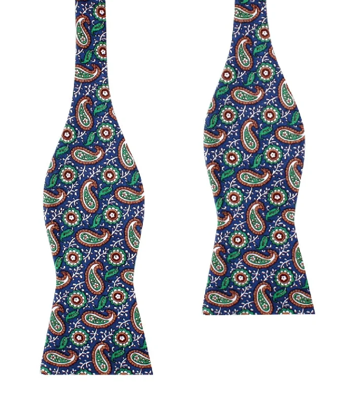 stylish silk necktie combinations for weddings-Dora Riparia Paisley Self Bow Tie