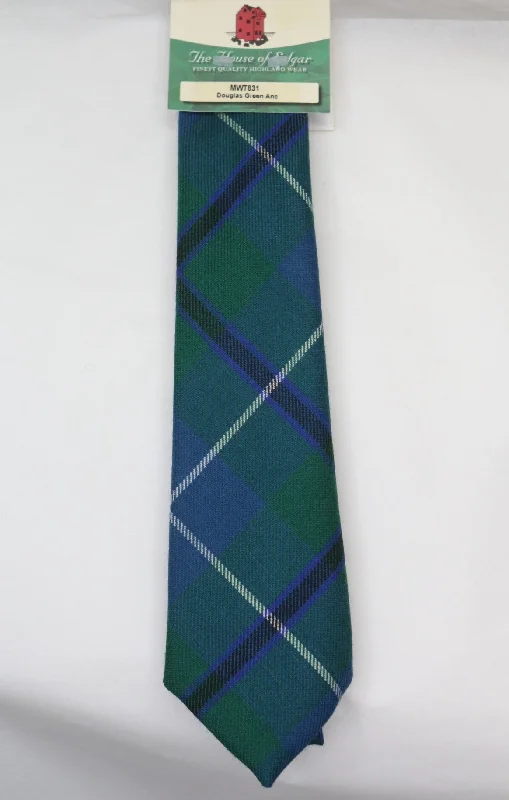 silk necktie ideas for professional events-Douglas Ancient Tartan Tie - House of Edgar weavers