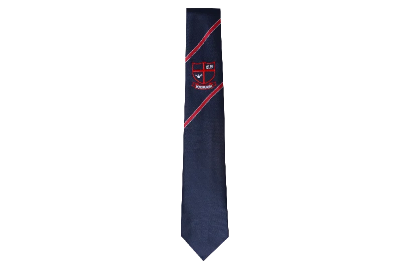 trendy office silk necktie options-Embroidered Tie - Rossburgh