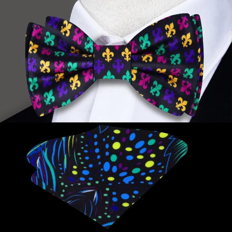 elegant silk bow ties for formal events-Fleur Bow Tie