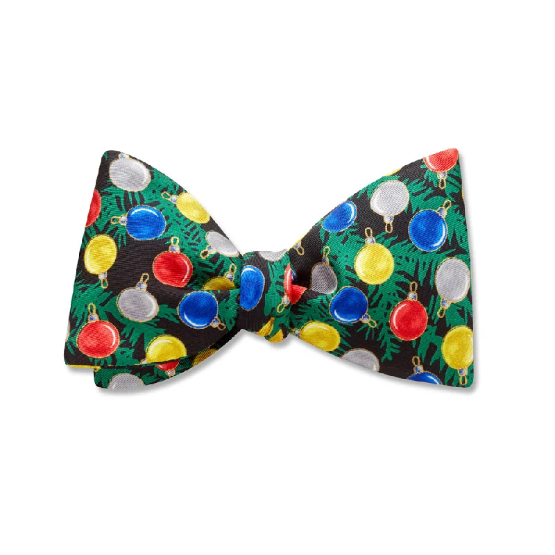 stylish silk necktie sets for office events-Festive Fir - Kids' Bow Ties