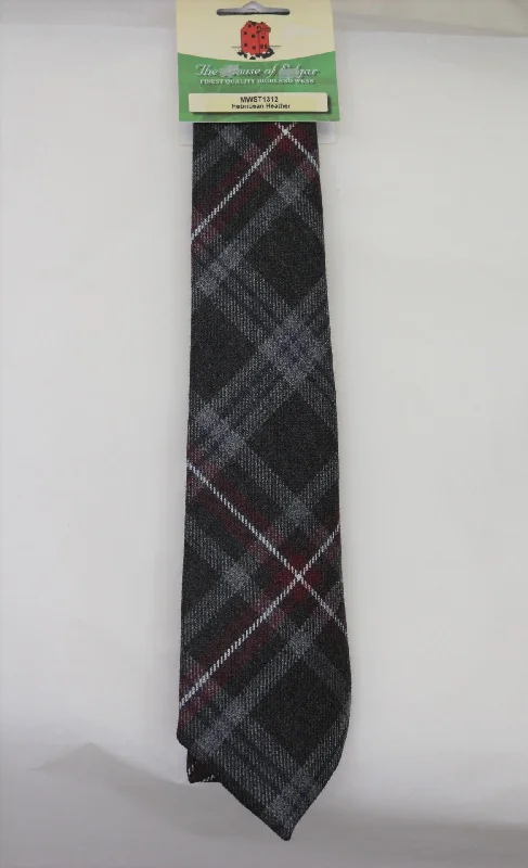 high-end silk wedding tie options-Hebridean Heather Tartan Tie