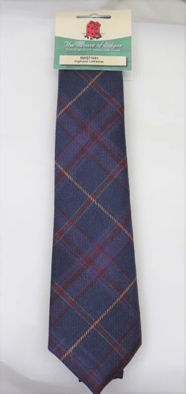 stylish necktie sets for weddings-Highland Cathedral Tartan Tie