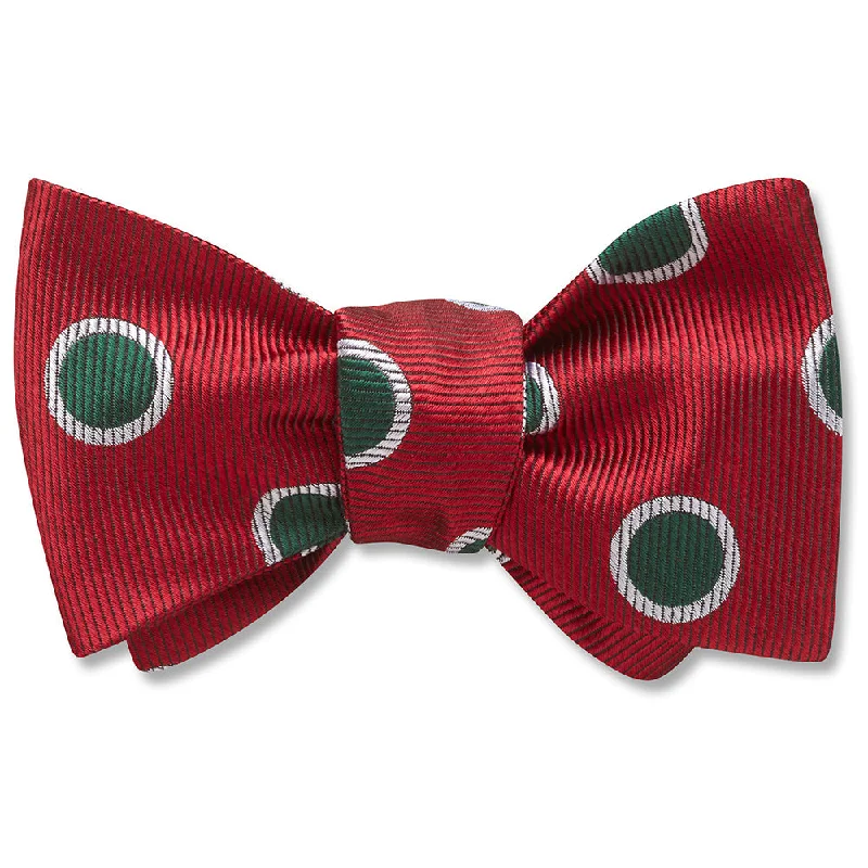 high-end silk necktie designs for office wear-Holiday Polka - bow ties