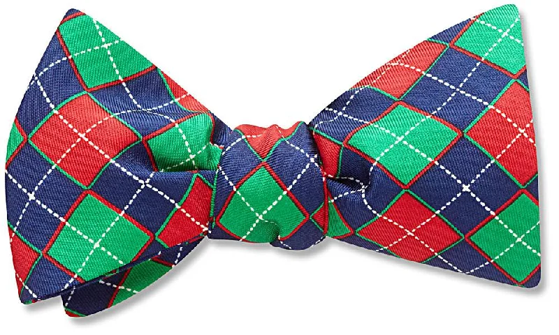 modern wedding silk tie sets-Holiday Revels - bow ties