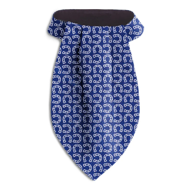 luxurious wedding silk necktie designs-Homestretch Blue - Ascots