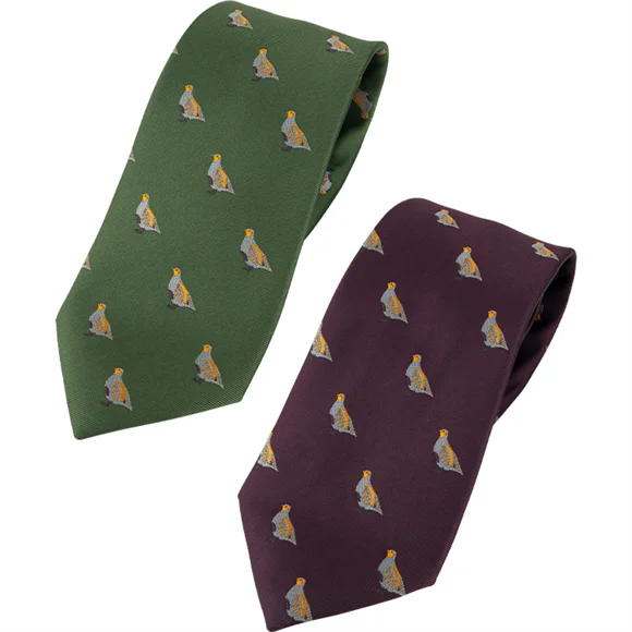 elegant silk necktie sets for wedding parties-Jack Pyke Shooting Tie Partridge