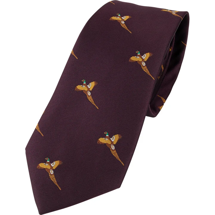 luxurious silk necktie designs for men-Jack Pyke Shooting Tie Pheasant