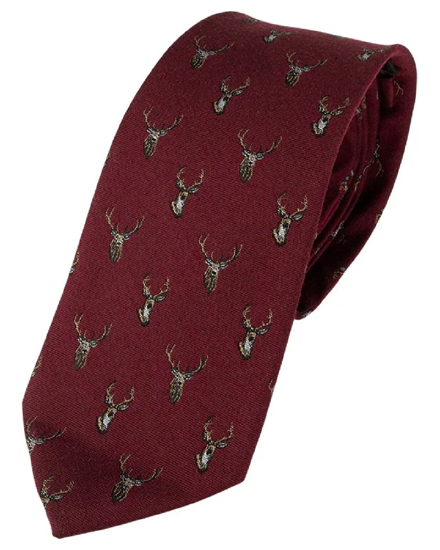 luxury silk necktie designs for men’s weddings-Jack Pyke Silk Tie Stag