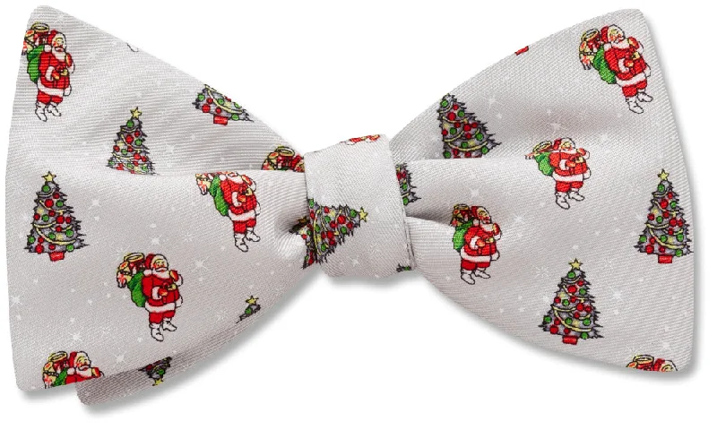 premium office silk necktie ideas-Kringle Silver - Dog Bow Ties