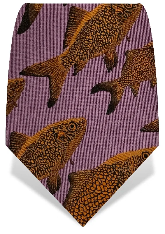 premium silk ties for formal events-Light Pink Goldfish Tie