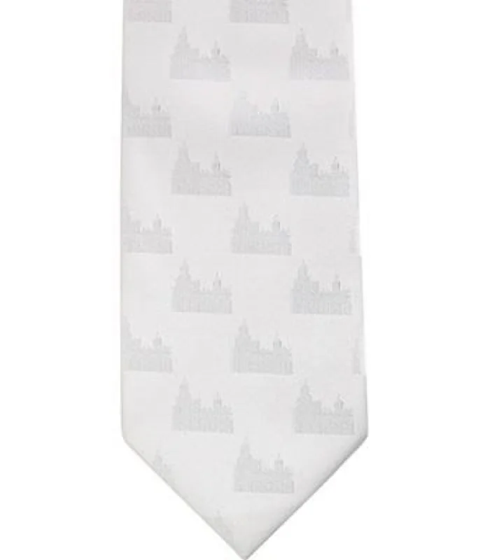 elegant wedding necktie sets for men-Logan Utah Temple Tie - Standard Width