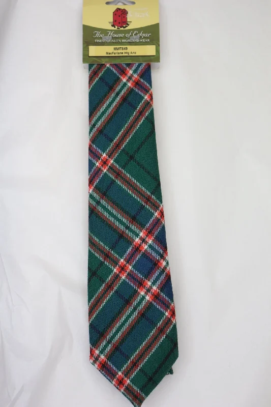 unique wedding silk necktie ideas-MacFarlane Ancient Hunting Tartan Tie