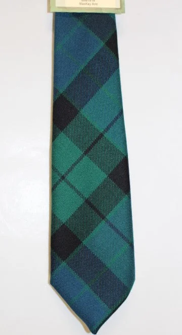 colorful silk necktie ideas for formal events-MacKay Ancient Tartan Tie - House of Edgar weavers