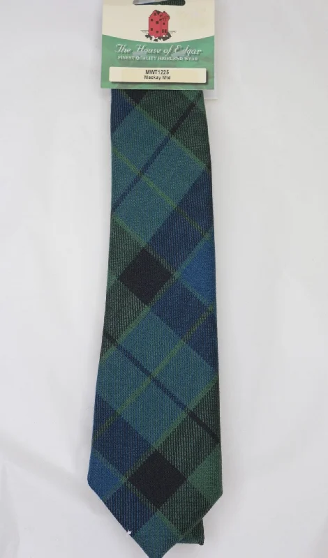 premium silk ties for office wear-MacKay Muted Tartan Tie