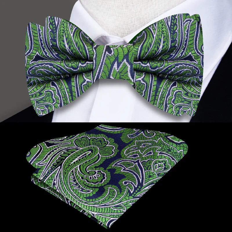 affordable silk necktie ideas for men-Neptune Paisley Bow Tie