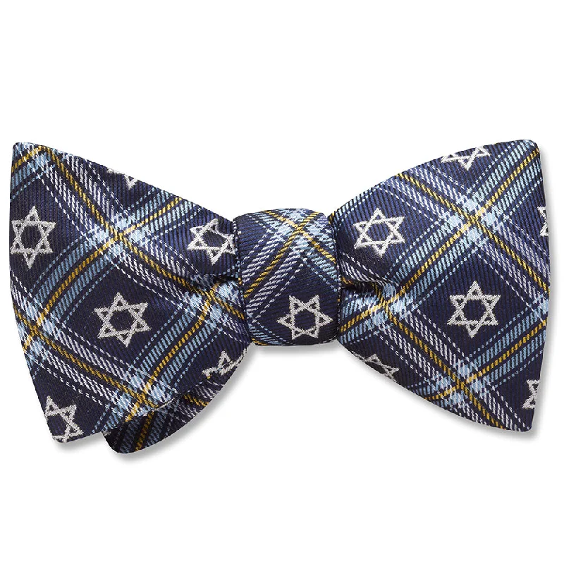 silk necktie options for office wear-Magen David - Dog Bow Ties