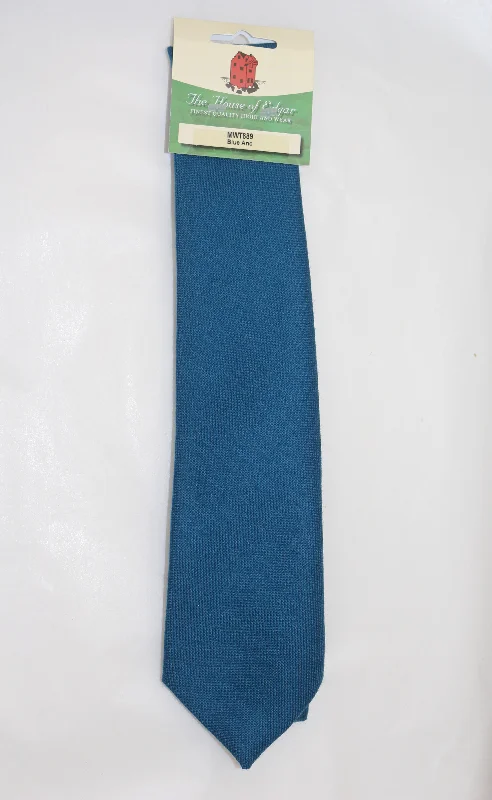 stylish business silk necktie ideas-Mens House of Edgar Woollen Tie - Ancient Blue