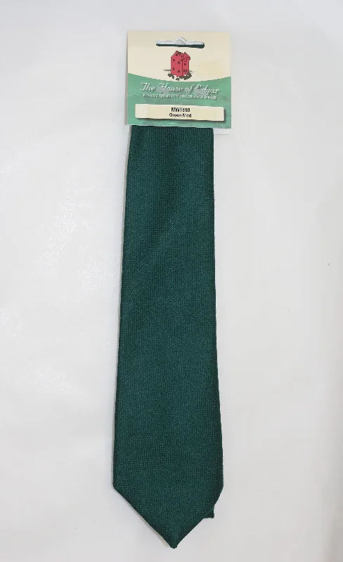 unique business silk necktie designs-Mens House of Edgar Woollen Tie - Bottle Green