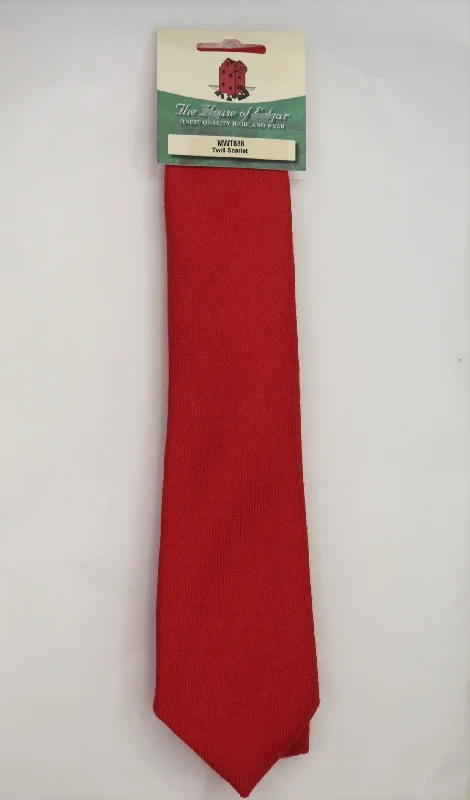 business necktie designs for wedding parties-Mens House of Edgar Woollen Tie - Scarlet Red