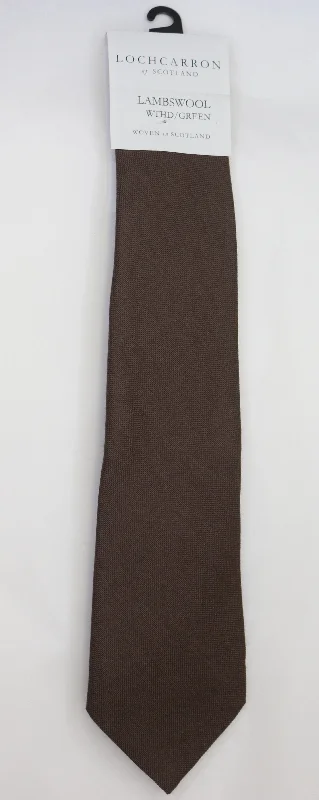 high-quality silk necktie designs for weddings-Mens Lochcarrron Woollen Tie - Weathered Green