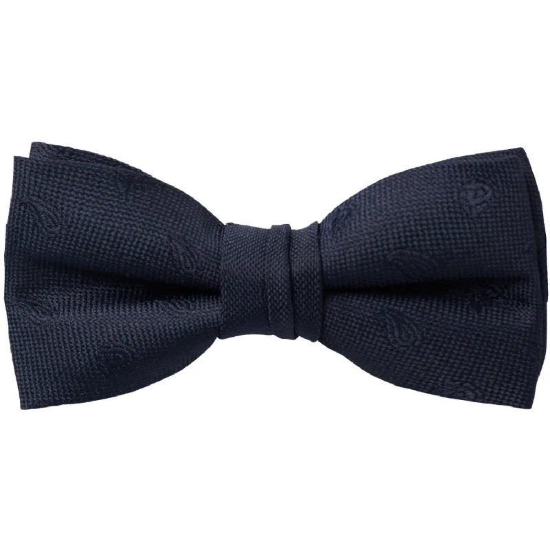 affordable wedding necktie colors for men-Name It Dark Sapphire Rasmus Bow Tie