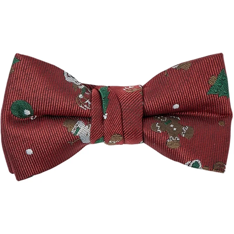 vibrant silk bow ties for office wear-Name it Jester Red Ochris Butterfly