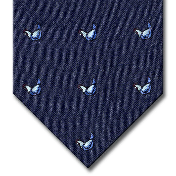 classic silk necktie styles for men-Navy Novelty Tie