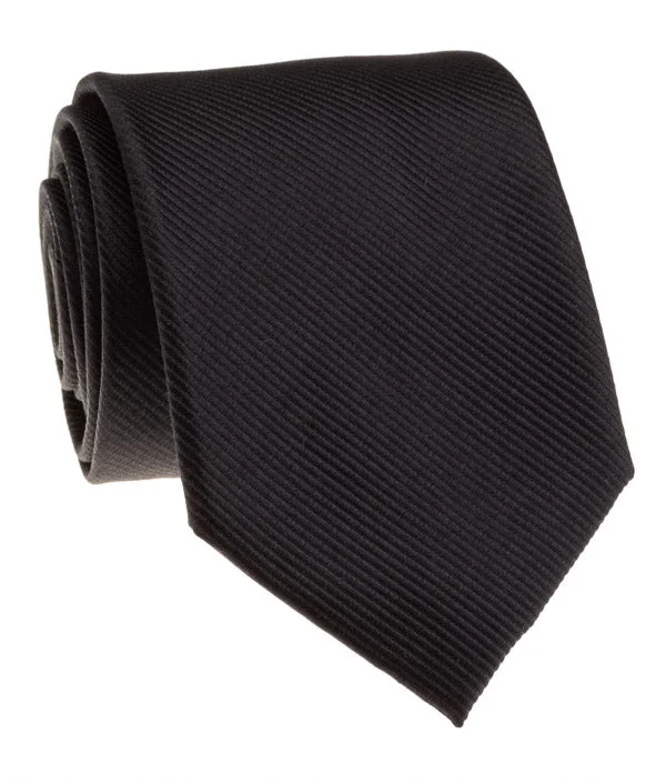 stylish silk necktie combinations for weddings-Neckwear - Black