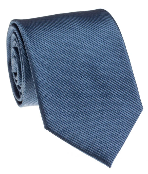 premium office silk necktie ideas-Neckwear - Med. Blue