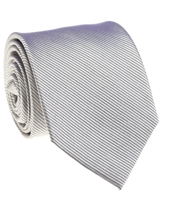 elegant necktie sets for business events-Neckwear - Silver