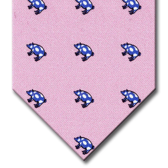 business silk bow ties for formal events-Pink Novelty Tie