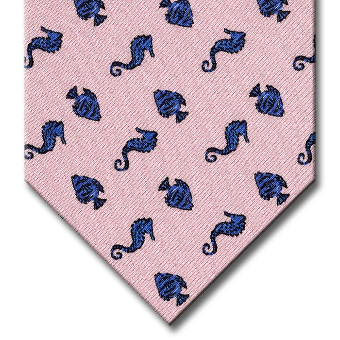 vibrant silk necktie sets for office wear-Pink Novelty Tie