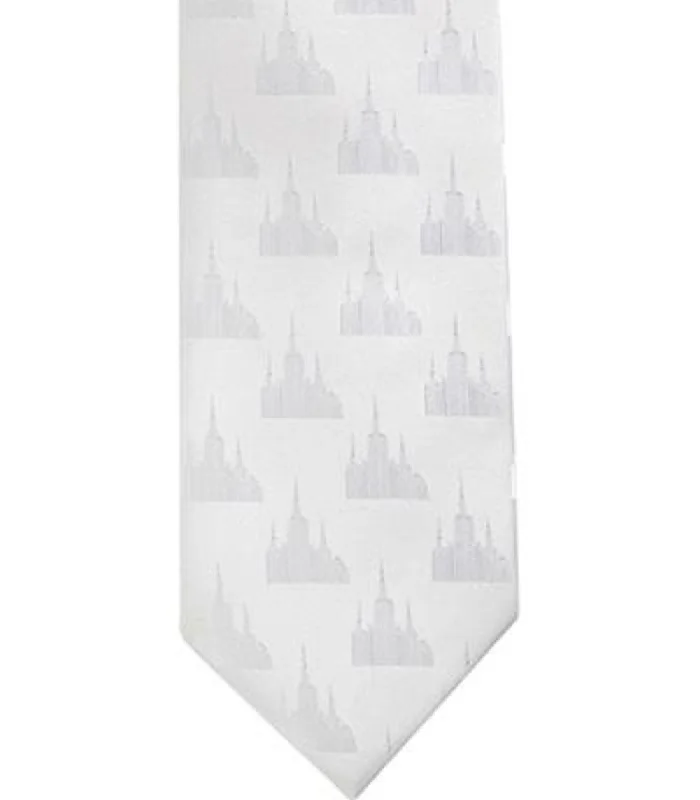 affordable designer silk necktie colors-Portland Oregon Temple Tie - Standard Width